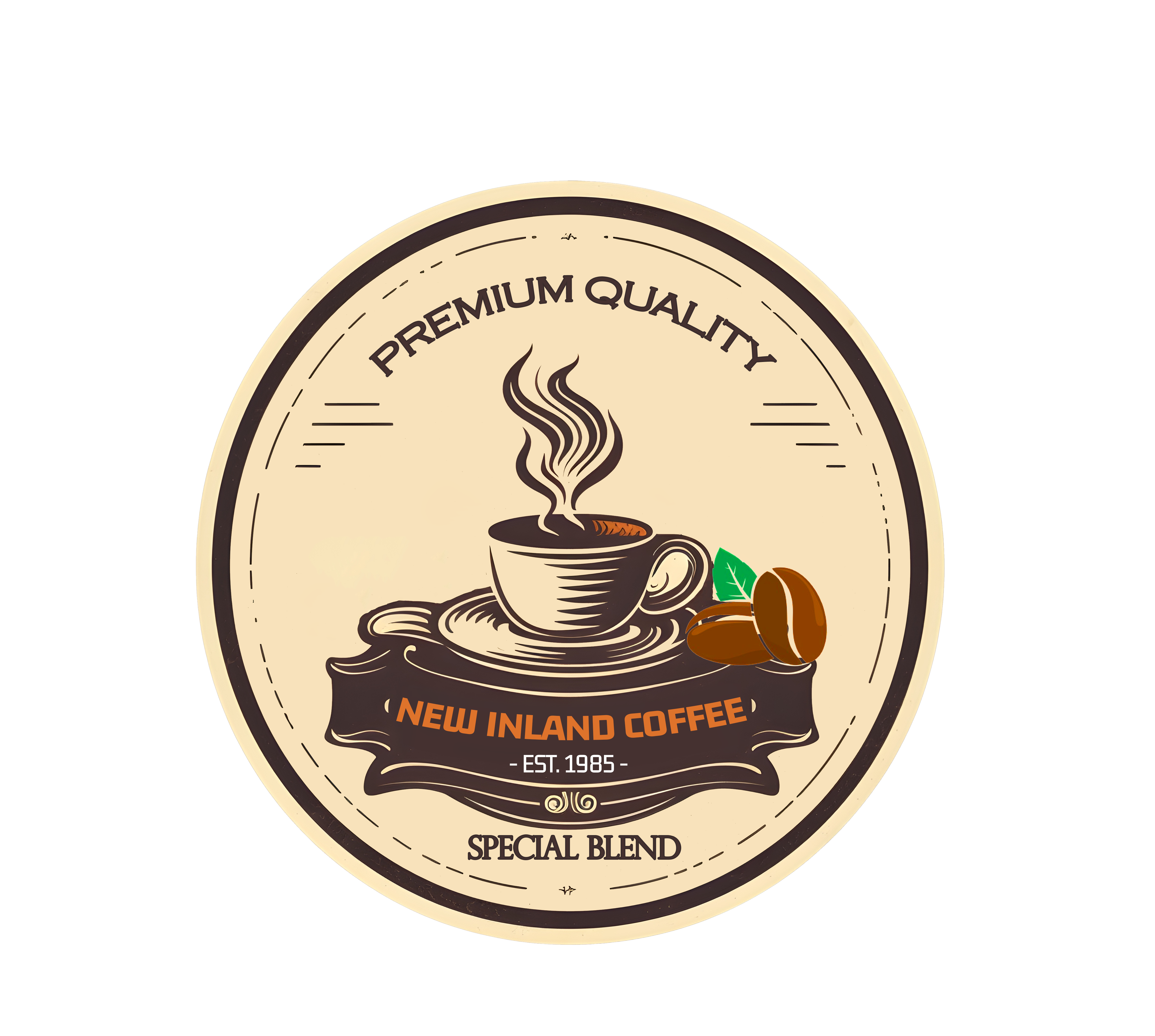 New Inland Coffee logo design